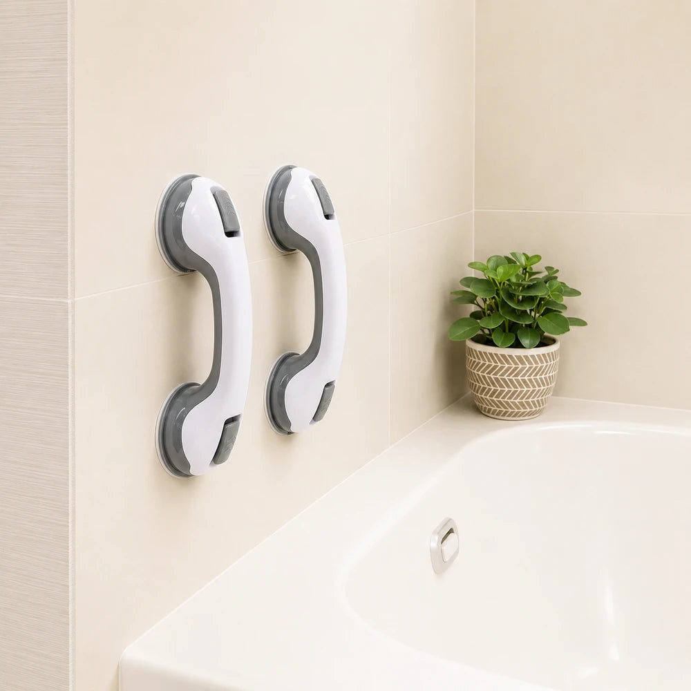 Dual Locking Suction Grab Bar