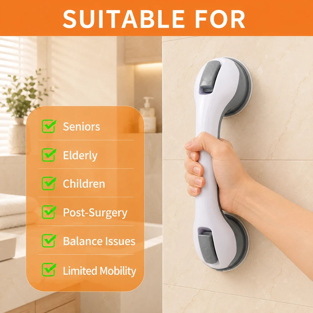Dual Locking Suction Grab Bar