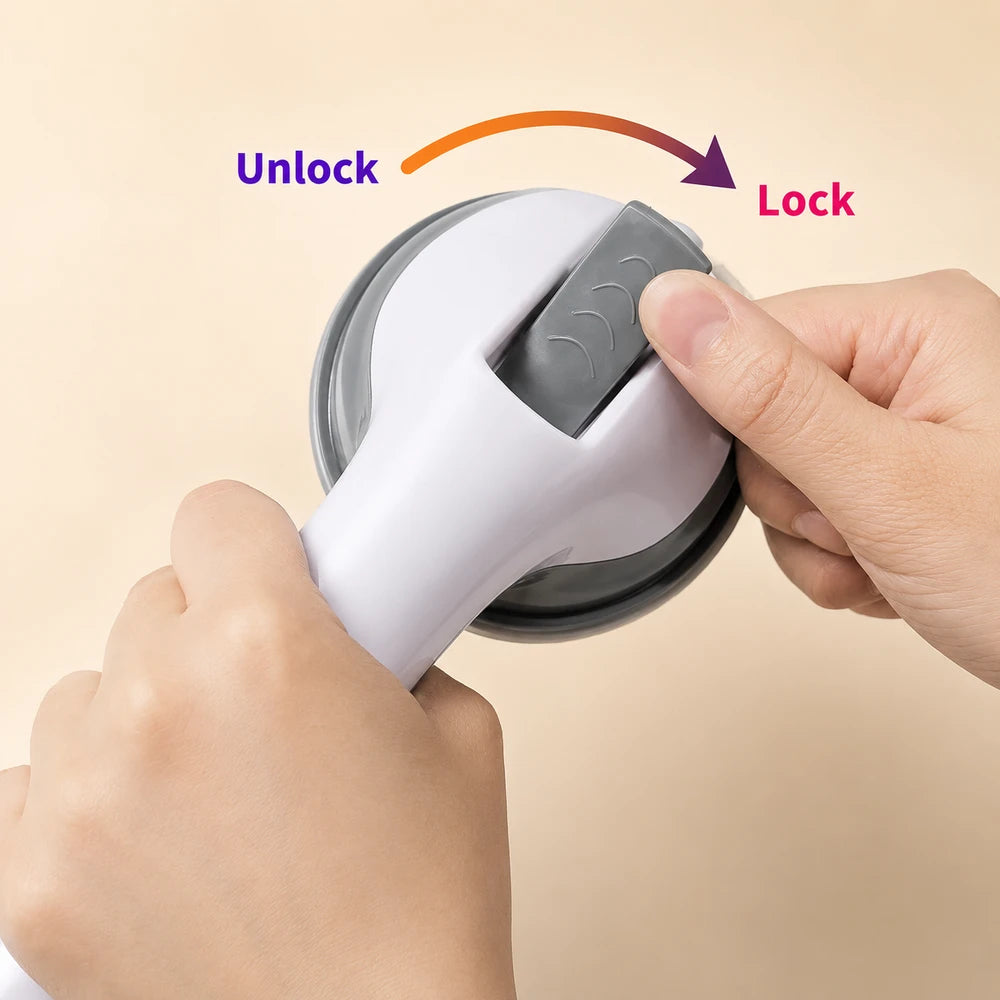 Dual Locking Suction Grab Bar