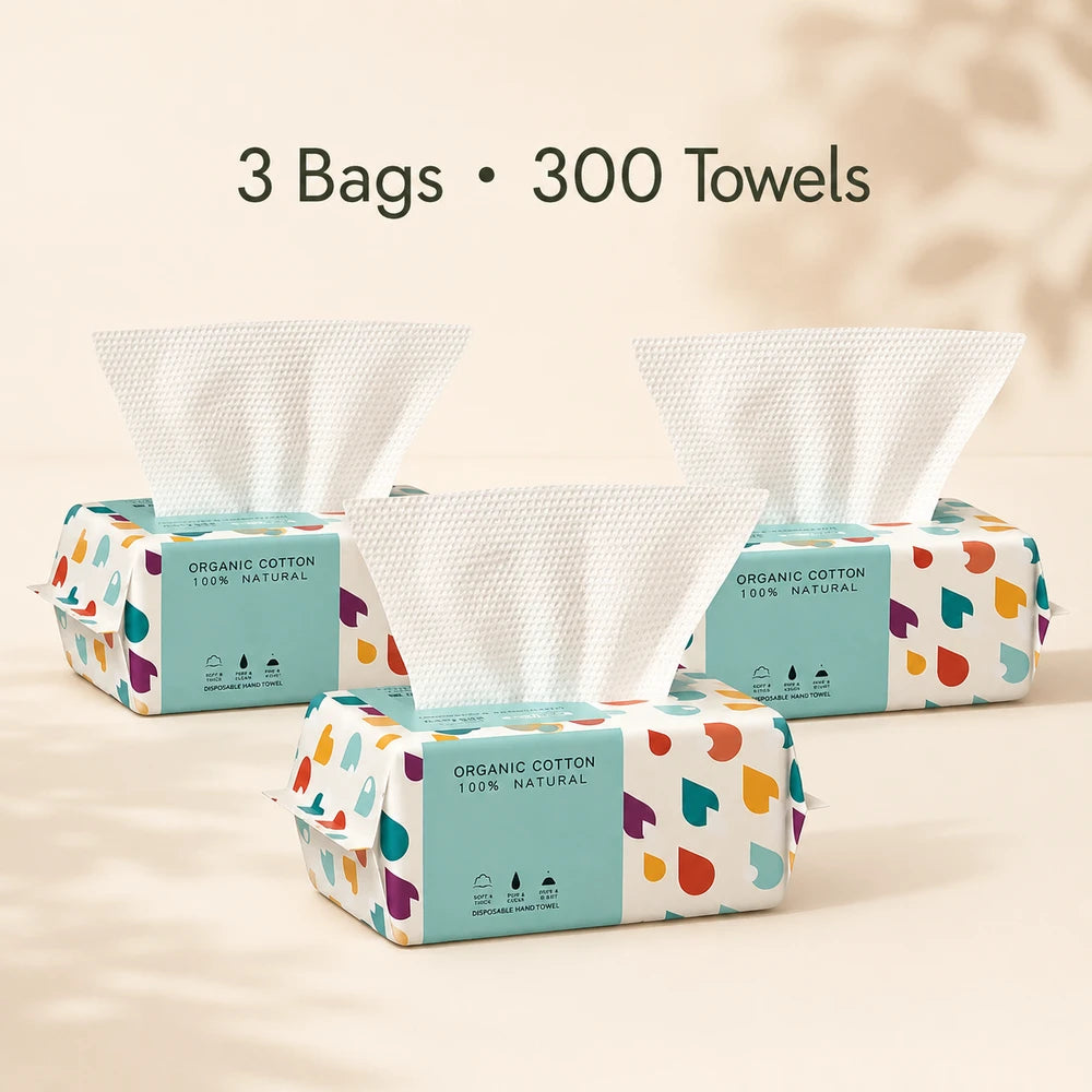 Disposable Cotton Facial Wipes