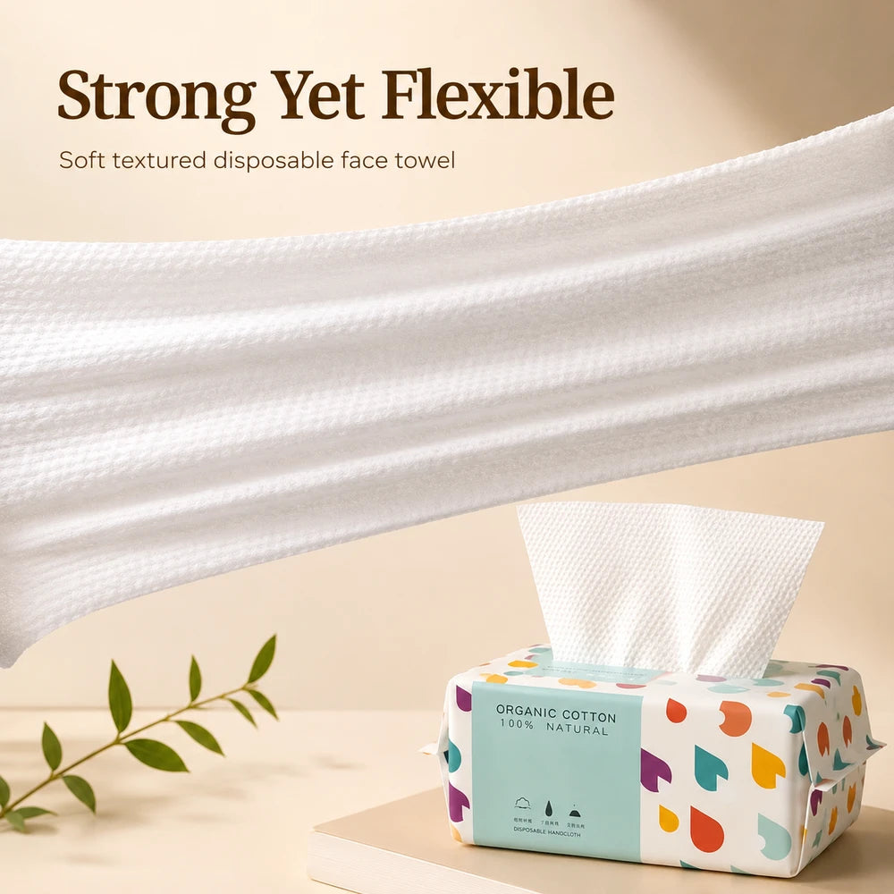 Disposable Cotton Facial Wipes