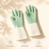 Two-Tone Waterproof Dishwashing Gloves