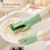 Two-Tone Waterproof Dishwashing Gloves
