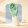 Two-Tone Waterproof Dishwashing Gloves