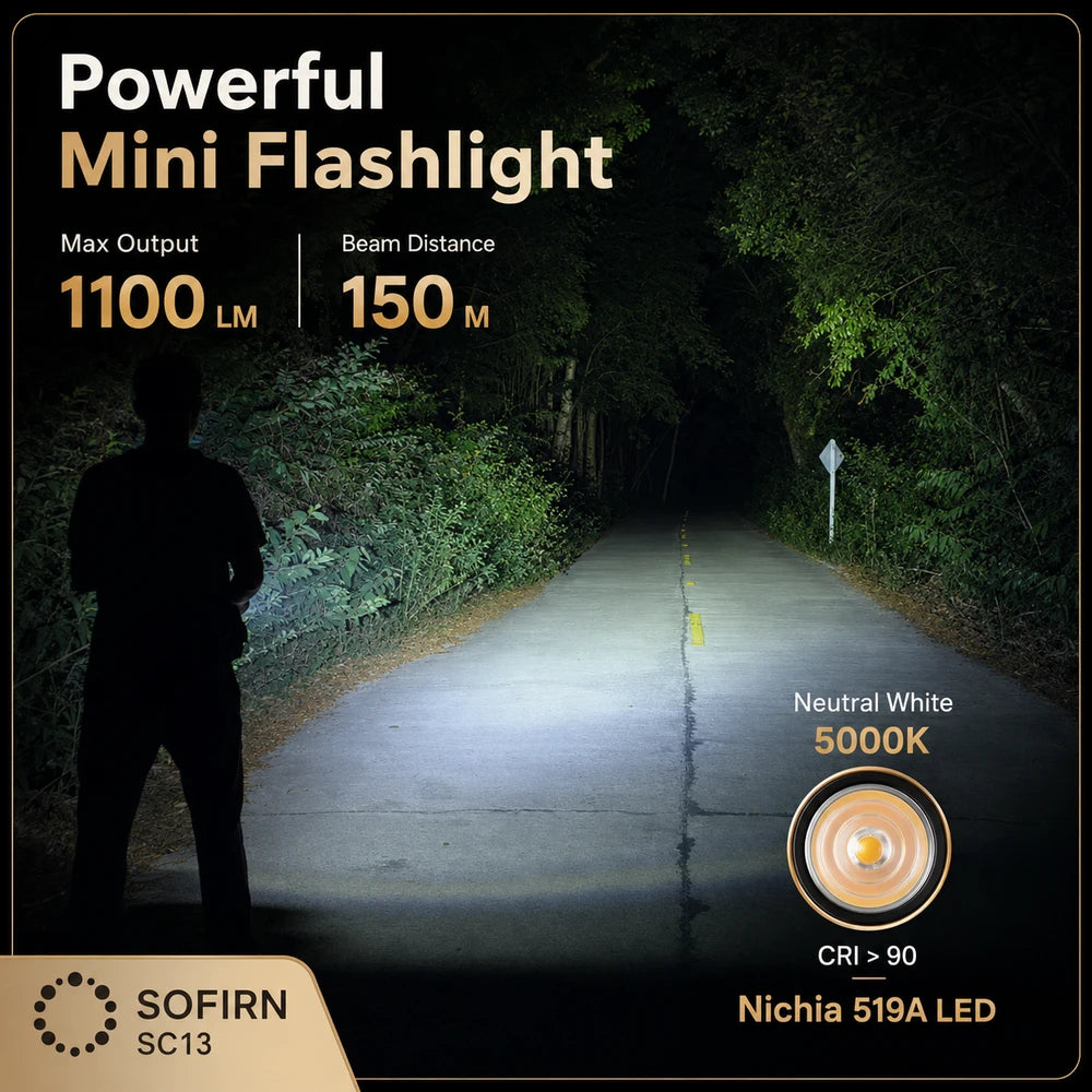 Sofirn SC13 Rechargeable Mini Flashlight