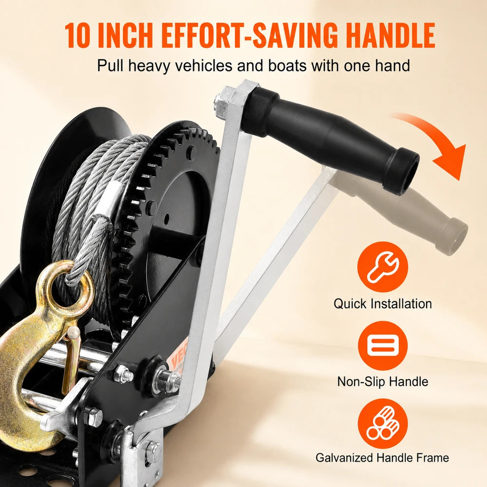 SucceBuy Heavy Duty Hand Winch