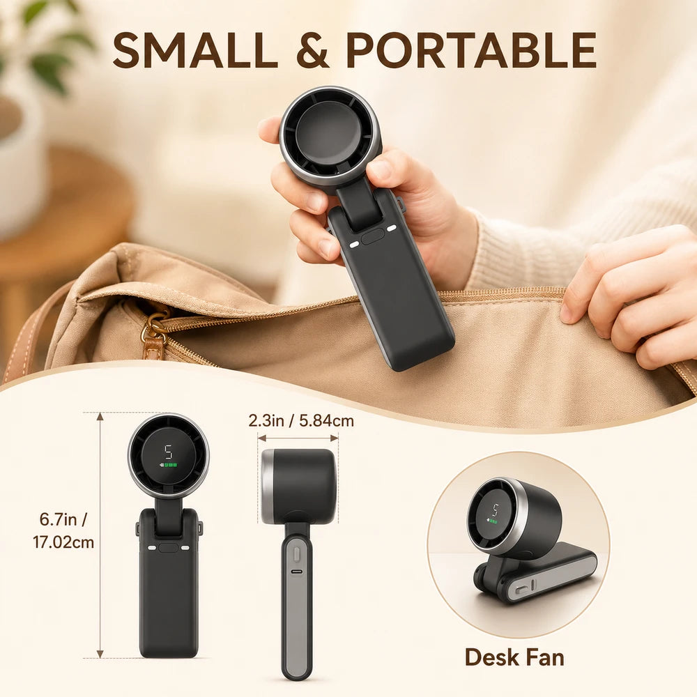 Rechargeable 3-in-1 Travel Fan