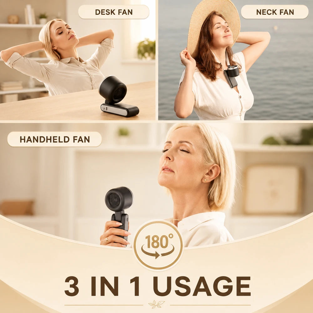 Rechargeable 3-in-1 Travel Fan