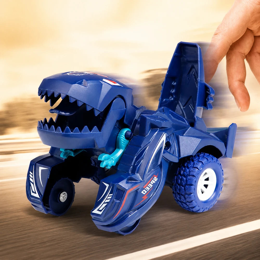 Inertial Sliding Dinosaur Deformation Car