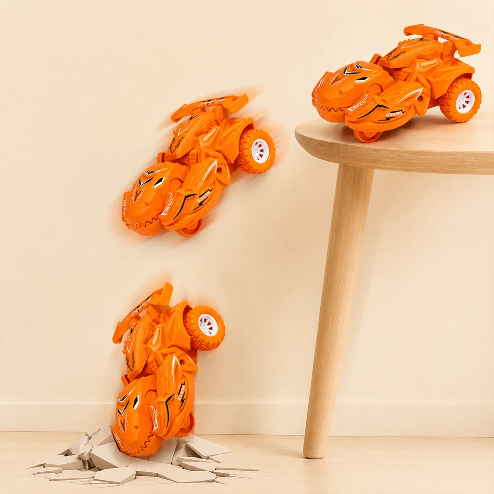 Inertial Sliding Dinosaur Deformation Car