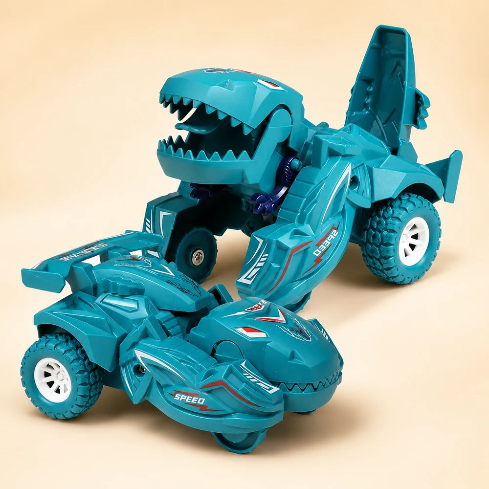 Inertial Sliding Dinosaur Deformation Car
