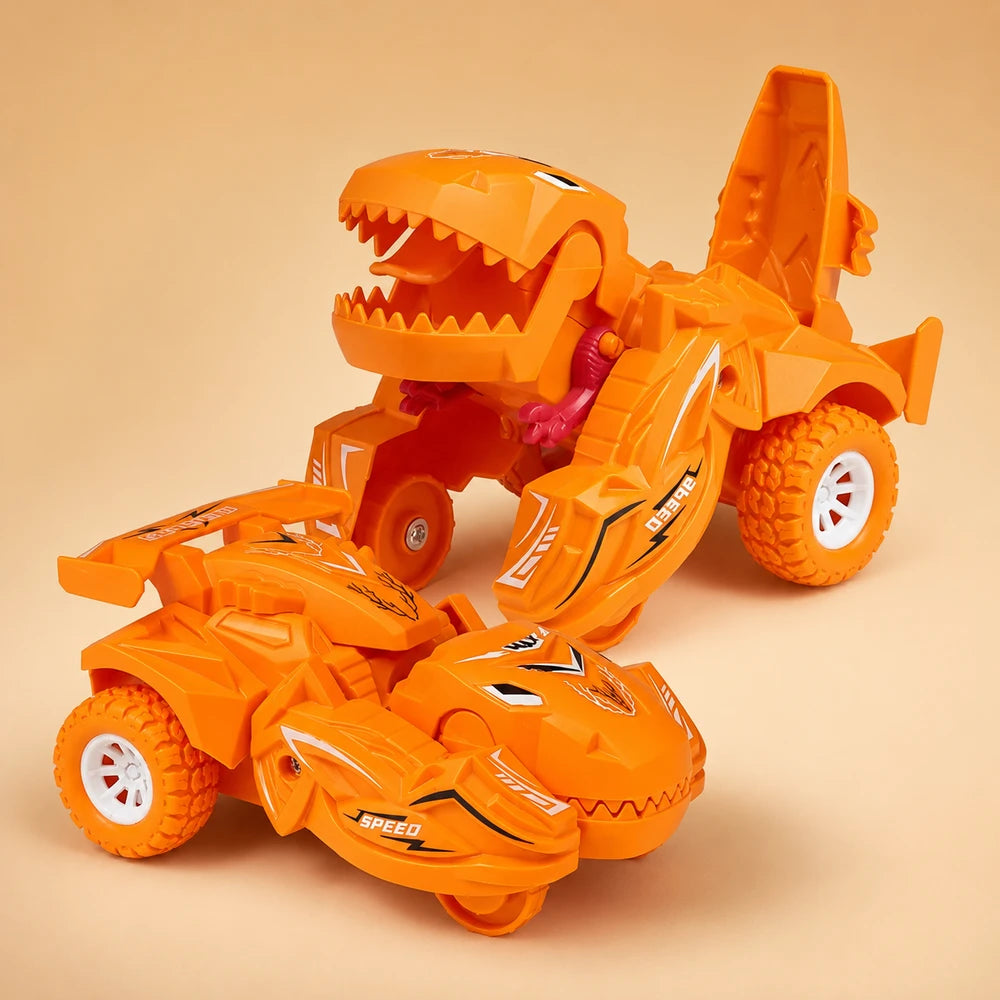 Inertial Sliding Dinosaur Deformation Car