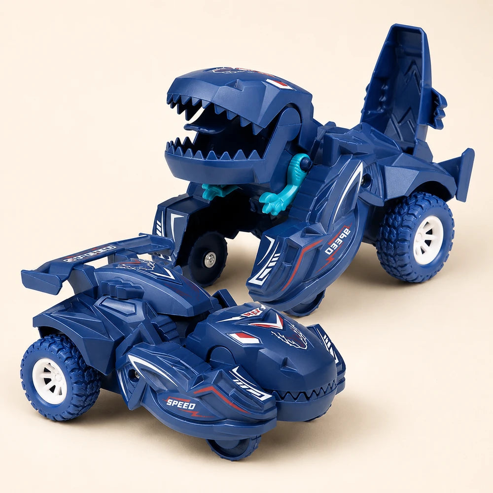 Inertial Sliding Dinosaur Deformation Car