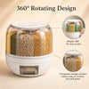 Rotating Six Grid Food Dispenser