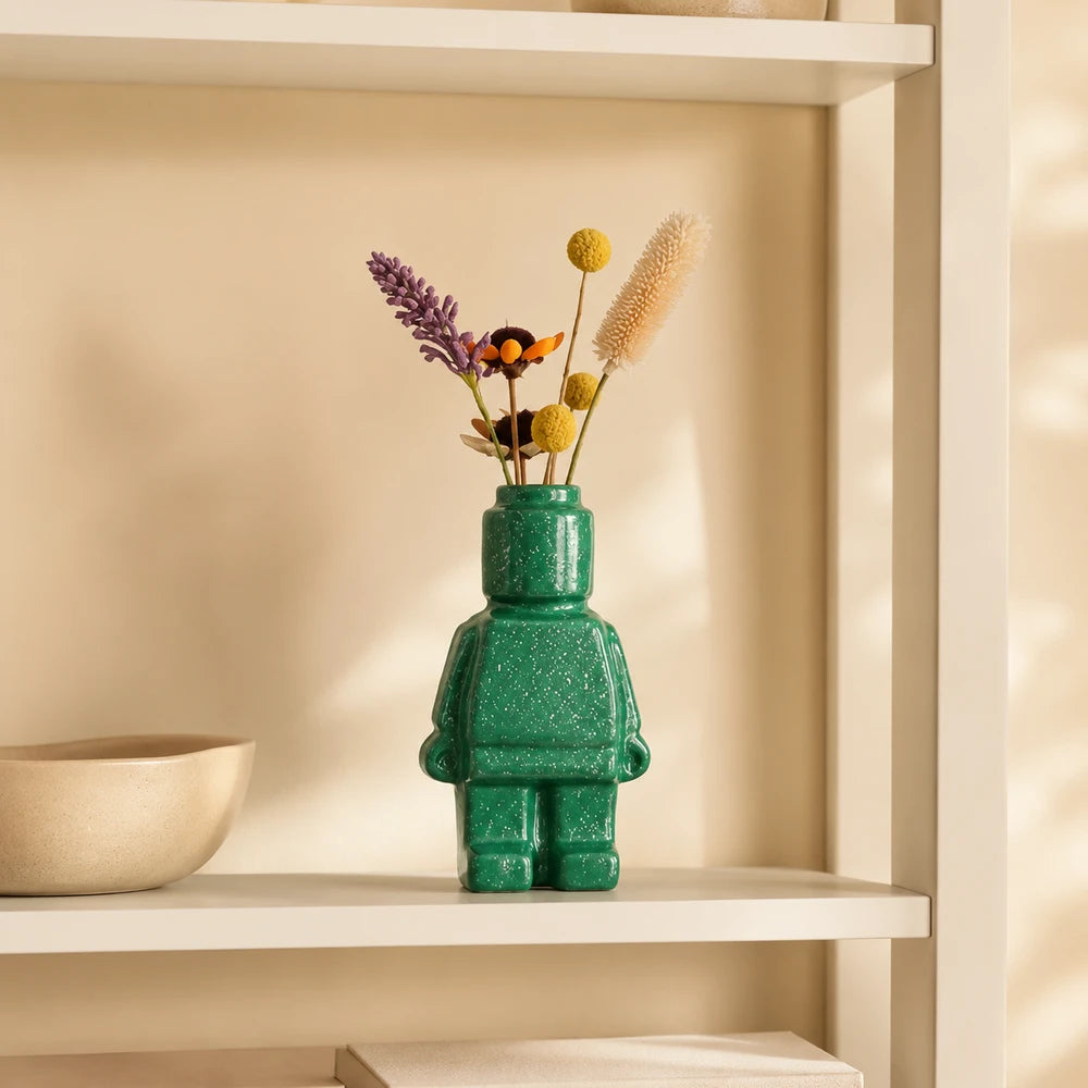 Nordic Ceramic Robot Vase