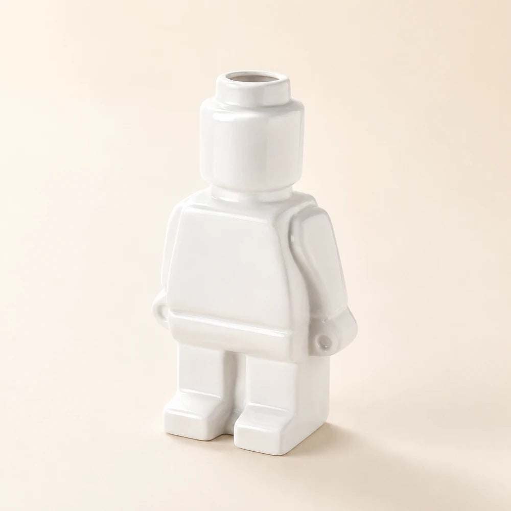 Nordic Ceramic Robot Vase