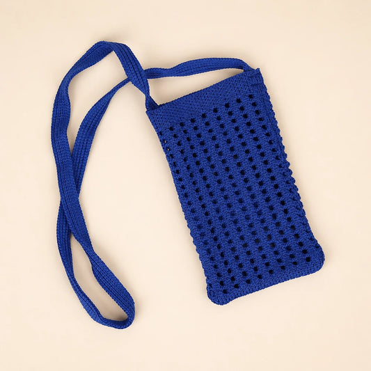 Knitted Cut Out Phone Bag