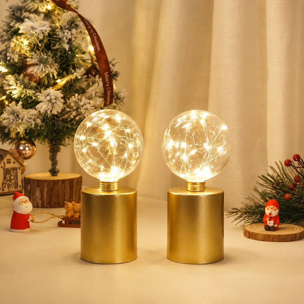 Battery Powered Gold Table Lamps