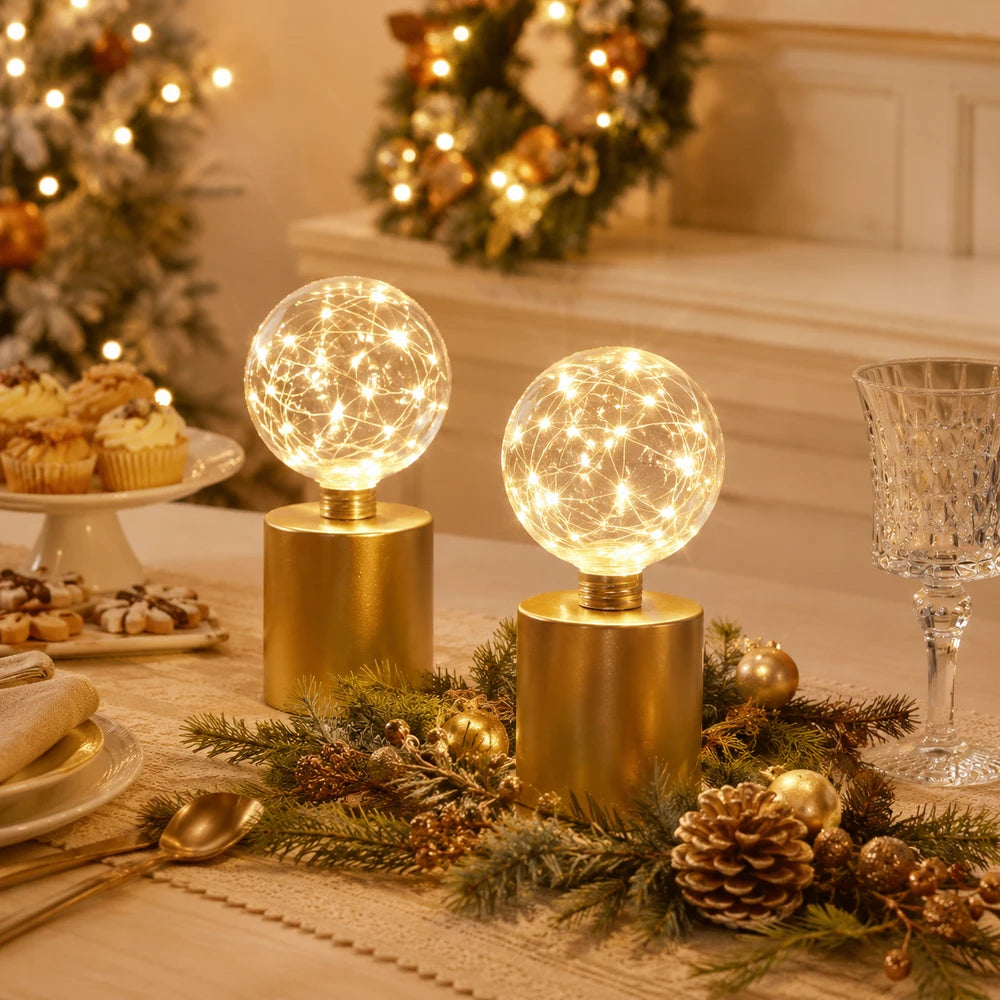Battery Powered Gold Table Lamps