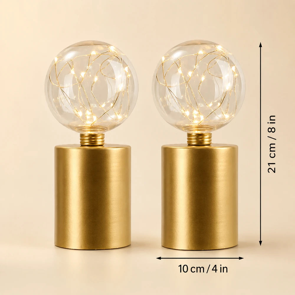 Battery Powered Gold Table Lamps