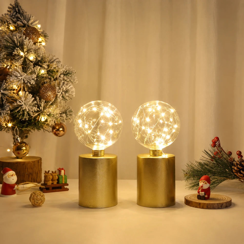 Battery Powered Gold Table Lamps
