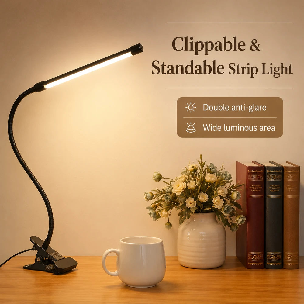 Clip-On LED Desk Lamp