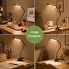 Clip-On LED Desk Lamp