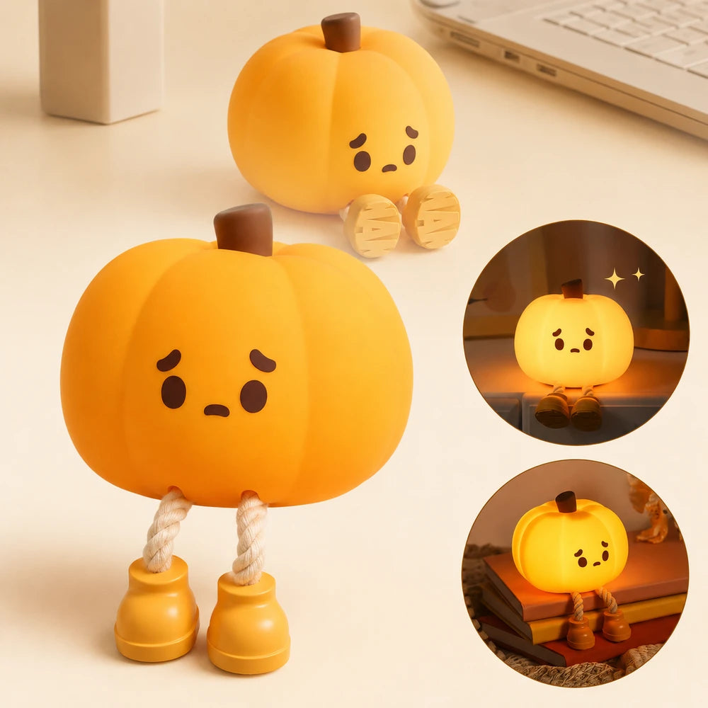 Pumpkin Touch Silicone Night Lamp