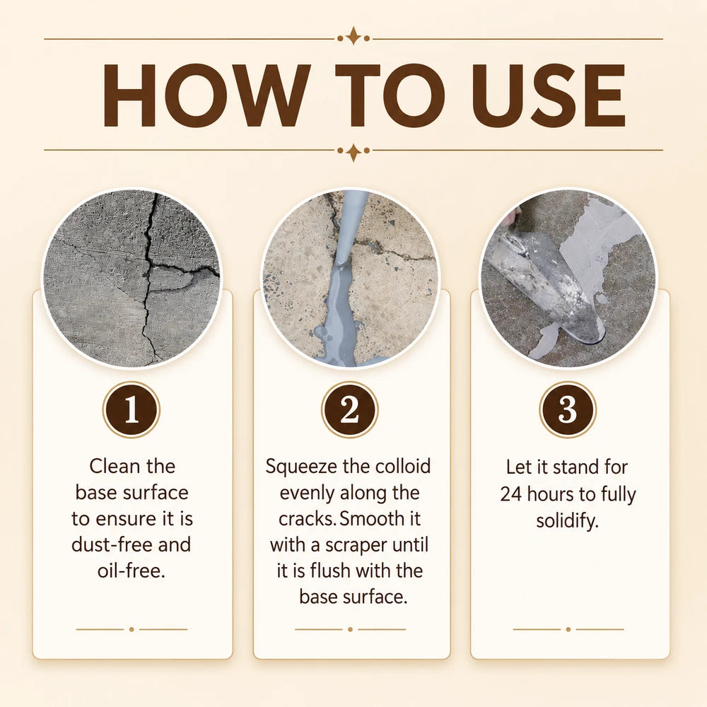 Self Leveling Concrete Crack Filler