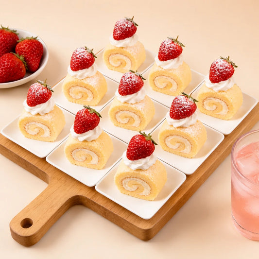 Compostable Sugarcane Mini Square Plates
