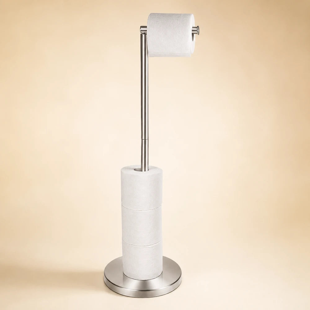 Stainless Steel Freestanding Toilet Paper Holder