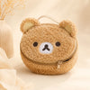 Relaxed Bear Plush Cosmetic Case