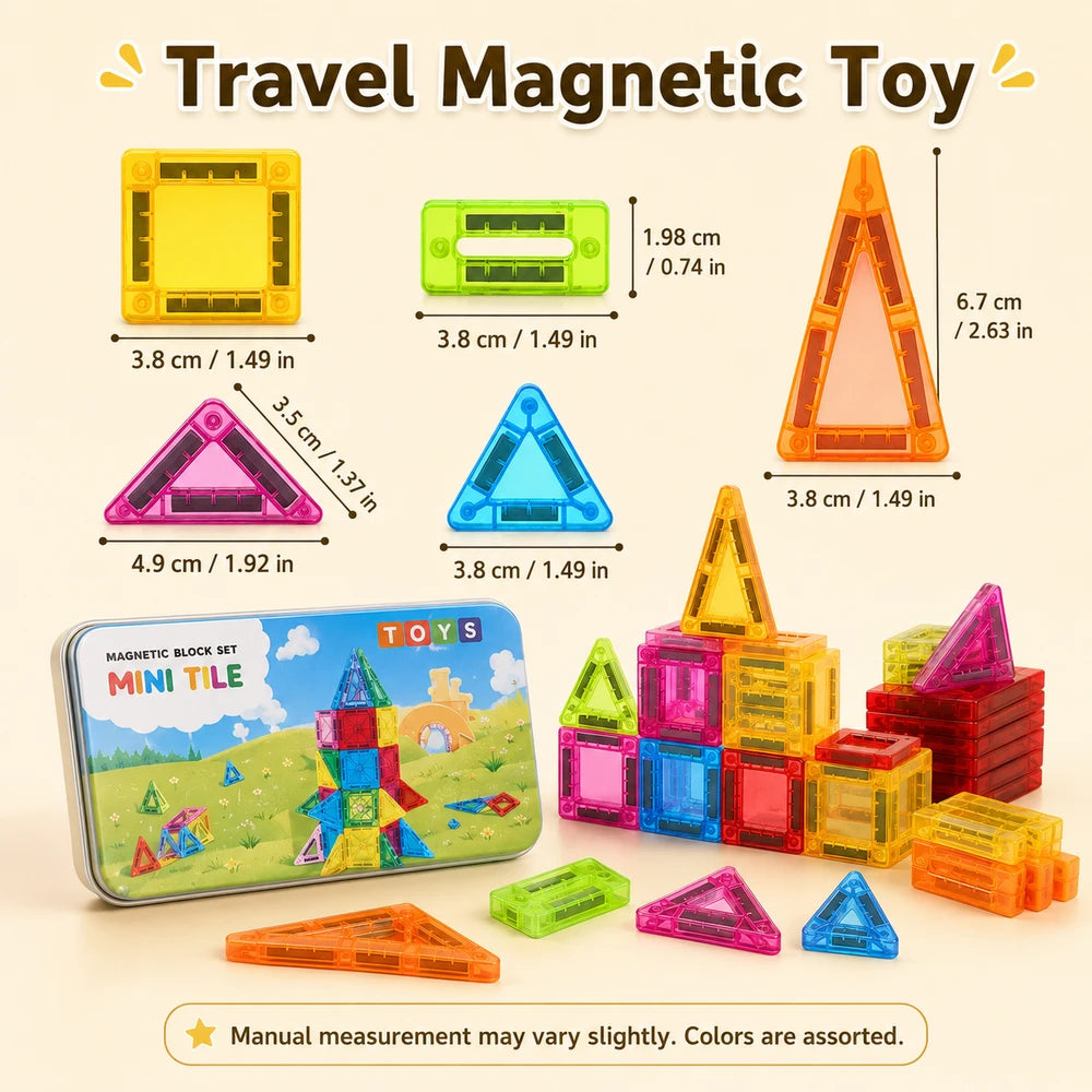 Colorful Magnetic Building Blocks Set - 26Pcs