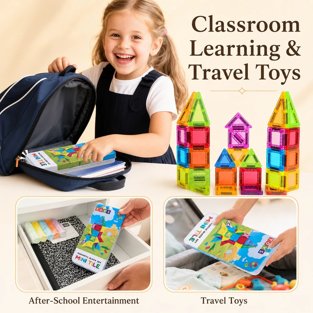 Colorful Magnetic Building Blocks Set - 26Pcs