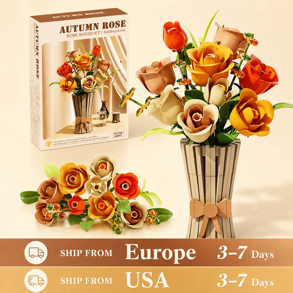 Rose Bouquet Building Set