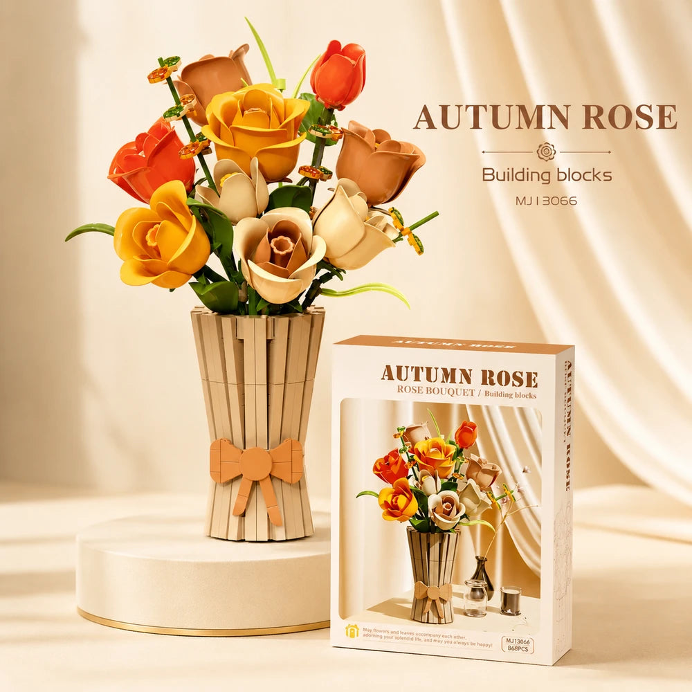 Rose Bouquet Building Set