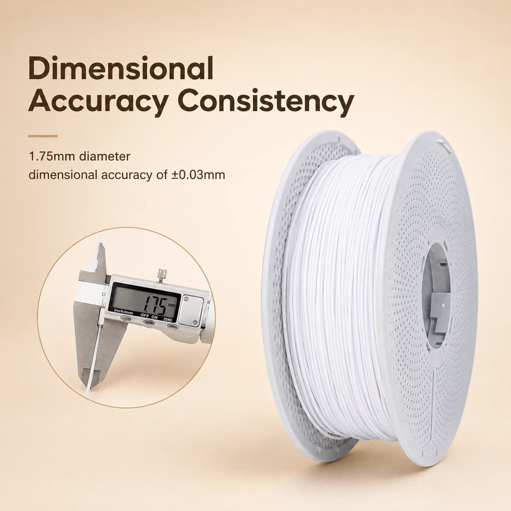 Flexible White TPU 3D Filament