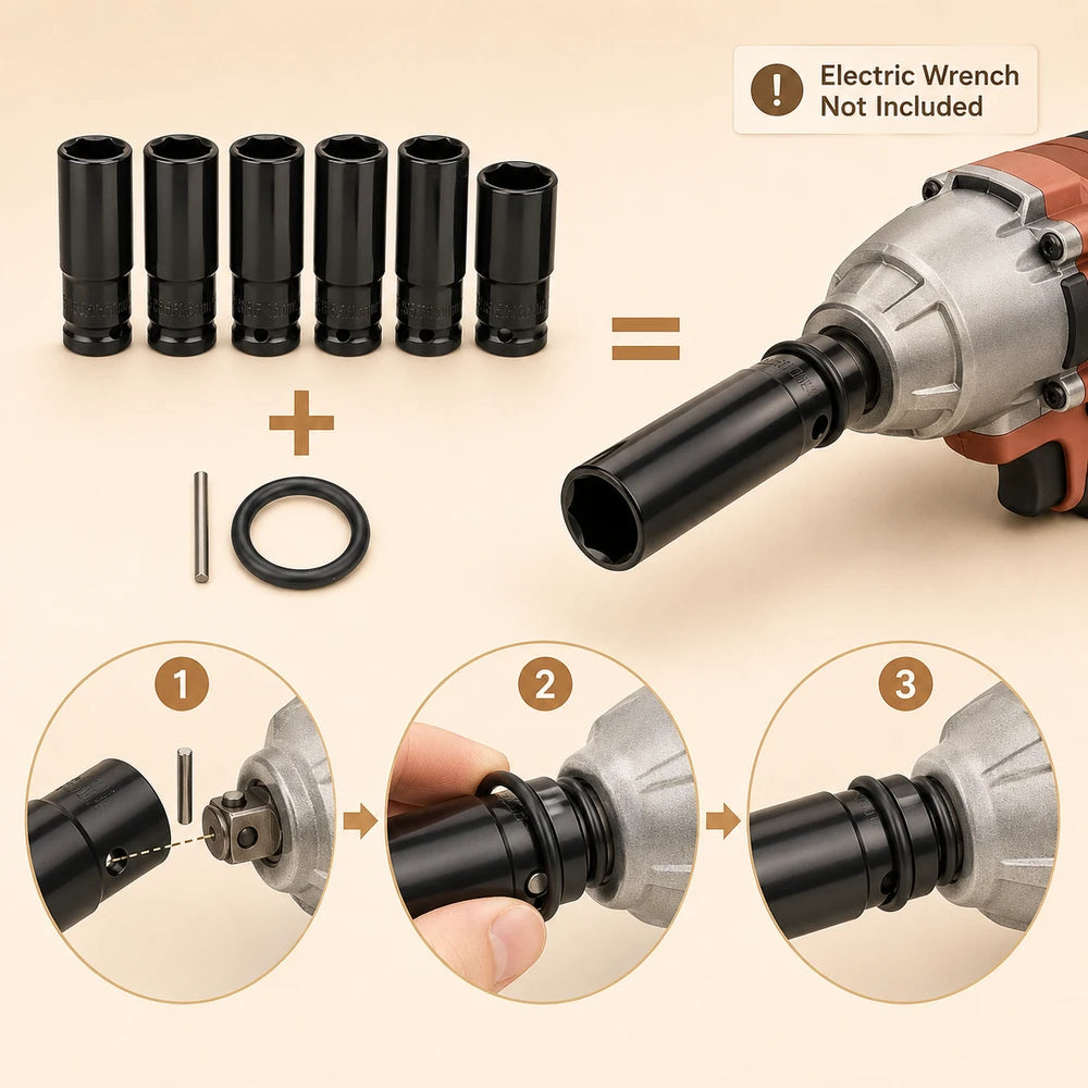 Gisam Electric Wrench Adapter Kit