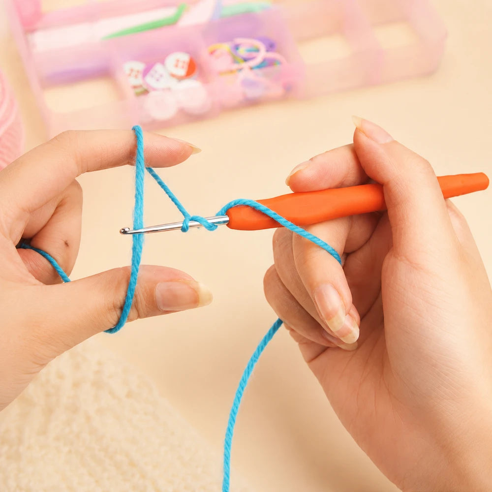 Soft Handle Aluminum Crochet Set