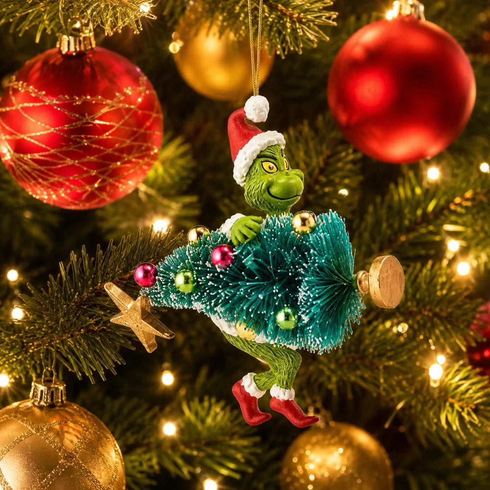Green Monster Christmas Tree Ornaments