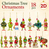 Green Monster Christmas Tree Ornaments