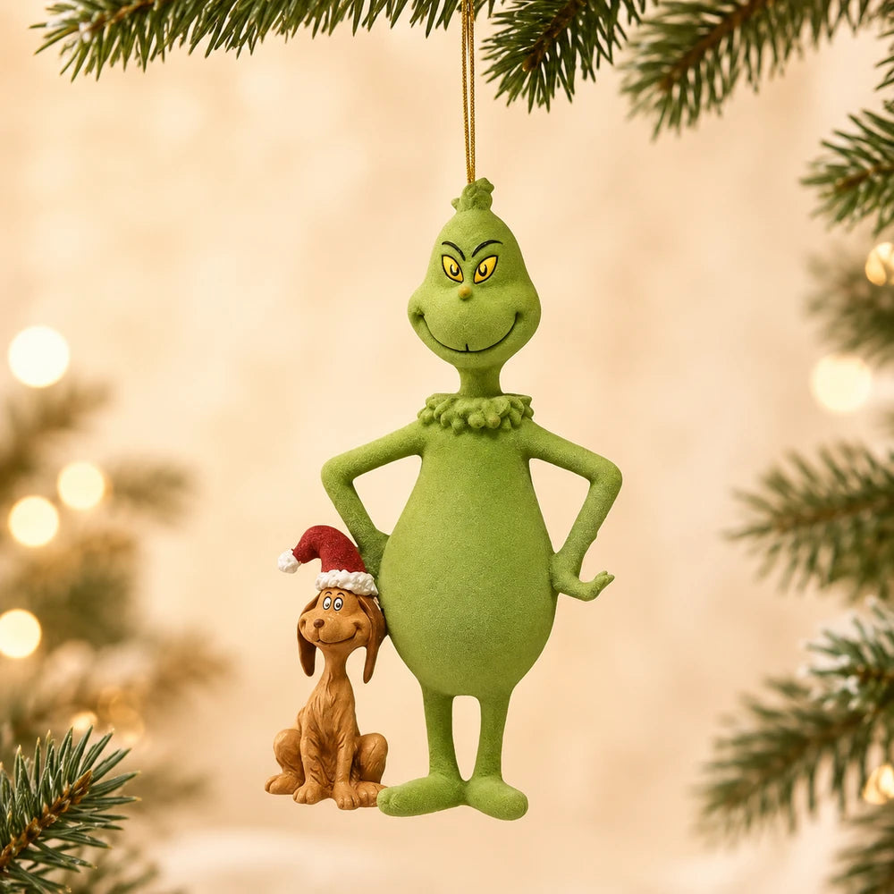 Green Monster Christmas Tree Ornaments