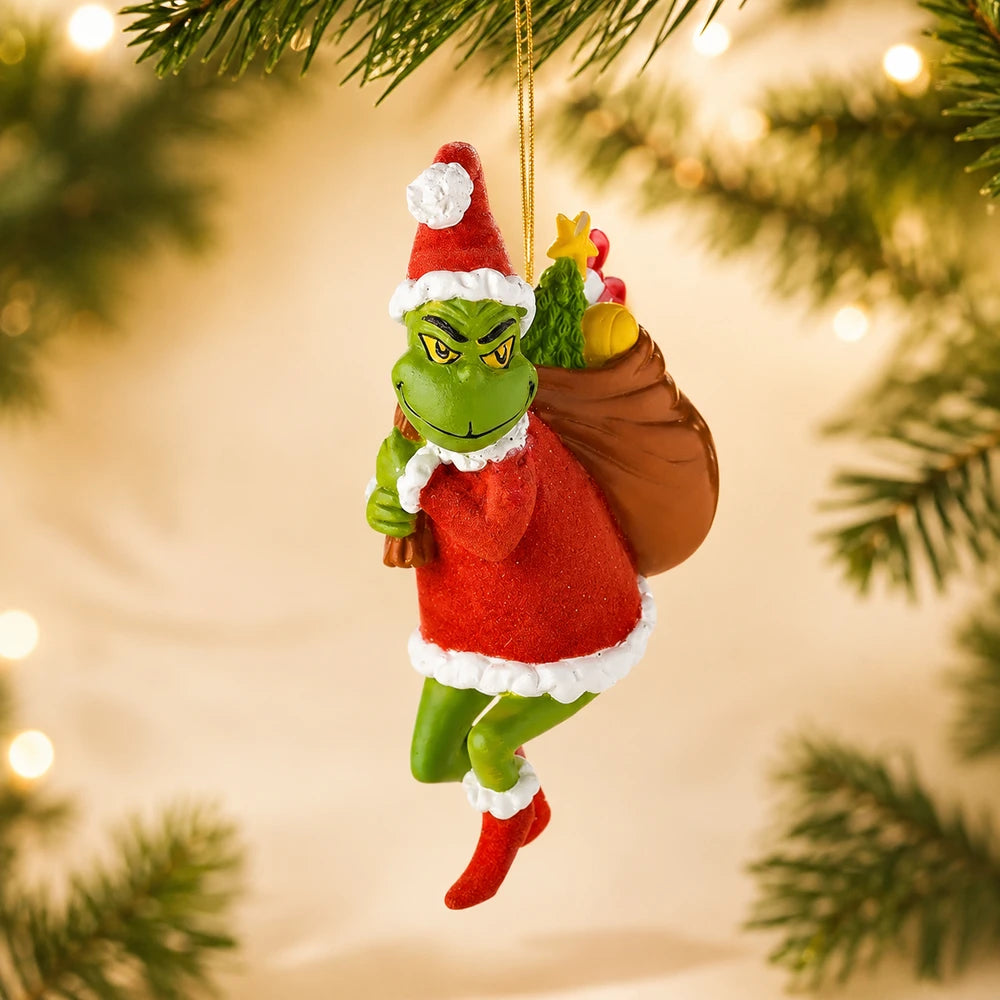 Green Monster Christmas Tree Ornaments