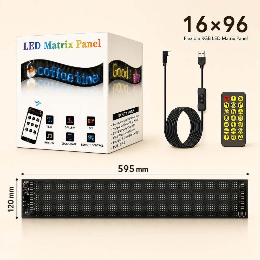 Programmable LED Matrix Pixel Panel