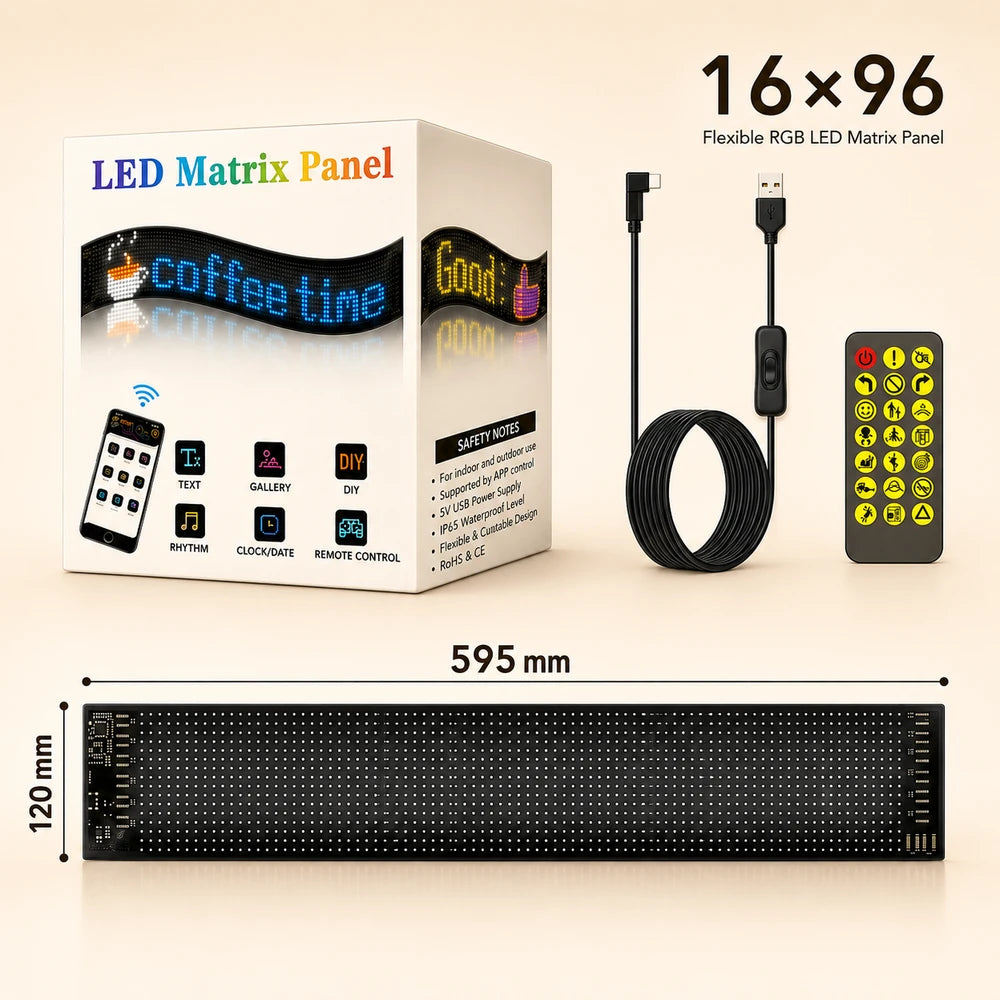 Programmable LED Matrix Pixel Panel