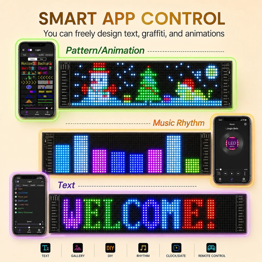Programmable LED Matrix Pixel Panel