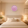 Silent Modern Pink Wall Clock