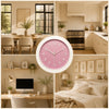 Silent Modern Pink Wall Clock