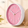 Silent Modern Pink Wall Clock