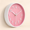 Silent Modern Pink Wall Clock